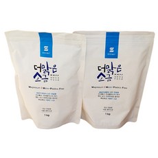 에코솔트 국산 더맑은 굵은소금 1kg 미세플라스틱 제거 천일염 소금, 2개