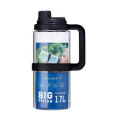 코멕스 스포츠 빅 트라이탄 물병, Black검정 5개, 1.7L, 5개
