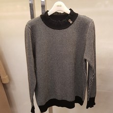 에이비에프지 반목 셔링 투톤 니트 (총장 59cm)