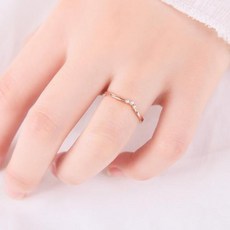 OST 일상의반짝임 물결 레이어드 반지 OTRF19310QPW
