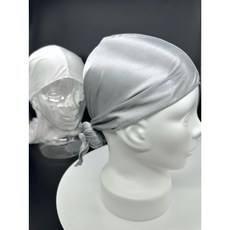 두건 듀렉 반다나 실버 y2k 새틴 glossy satin durag