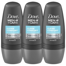 도브 클린 컴포트 데오드란트 롤온, 3개, 50ml