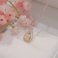 골든듀물방울목걸이