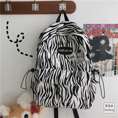 백팩 지브라 chic 멋지다 여자 복고풍 책가방 여성 백팩-22689