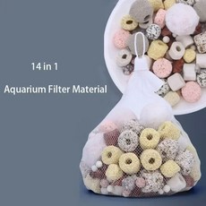 이상 어항용 액세서리 250g 100g 수족관 미디어 바이오 500g 10 생화학적 종 필터, 14 Multi Types, 1개