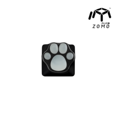 쿠슝 ZOMO 고양이 발 알루미늄 실리콘 포인트 키캡, 4.알루미늄 + 화이트 + 그레이 냥