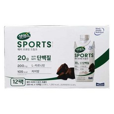 셀렉스 스포츠 웨이프로틴 드링크(330ml x12팩), 단일상품, 단일상품