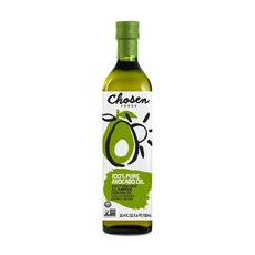 Chosen 푸드 100% 퓨어 아보카도 오일, 750ml, 3개