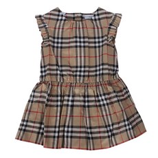 버버리키즈 버버리 24SS 키즈 블루머 체크 원피스 아카이브베이지 8078135 A7028