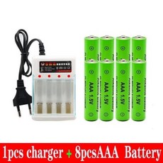 리튬 충전기 배터리 100% 충전식 알카리나 드럼미 및 면도기 시계 AAA1.5 V 3000mAh AAA, 1개