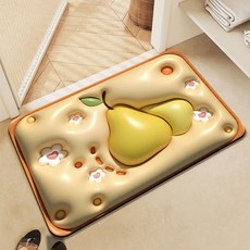 랑부띠끄 욕실매트 규조토 입체 메모리폼 화장실 바닥 미끄럼방지 물흡수, 배배