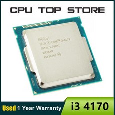 중고 인텔 코어 i3 4170 3.7GHz 듀얼 SR1PL LG 호환A 1150 CPU 프로세서