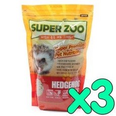 수퍼주 프리미엄 고슴도치 사료 600g x3개, 3개