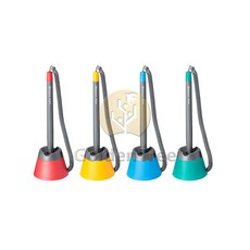 골든트리 문화 부착형 스톱펜 S2 0.7mm 4개입 고정형볼펜 은행 공공장소 관공서용