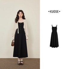 KUOSE 쿠오세원피스 컷 아웃 니트 ...