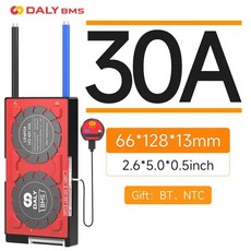 호환 배터리 Daly 스마트 BMS 리튬 이온 BMS LiFePo4 4S 12V 24S 7, 45.Li-ion 13S 48V BT - 30A