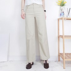 103st 밴딩 와이드 팬츠 4color 베이직 스판 여성 면바지 일자 통바지/S~3XL 빅사이즈 - 마레스네모와이드