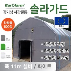 유로팜 솔라가드 차양 차광필름 폭11m 실버+화이트, 1개