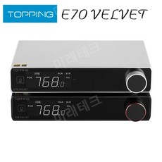 TOPPING E70 벨벳 AK4499EX 디코더 XU316 DSD512 PCM768kHz 블루투스 5.1 LDAC 24 비트 96kHz 원격 제어 E70V DAC, 블랙 - 토핑e70v