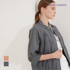 올리비아로렌 밑단 자수 볼륨소매 점퍼 VOCCL3M5131