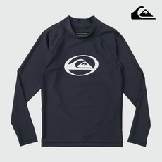 퀵실버 키즈 새턴 래쉬가드 BLK