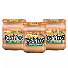 Tostitos Salsa Con Queso Medium 15.5oz 토스티토스 살사 콘 케소 미디엄 치즈 439g 3병 1세트