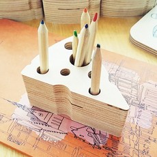  cpv 001 치즈 연필꽂이.디자인바운스, 한판(8조각) 