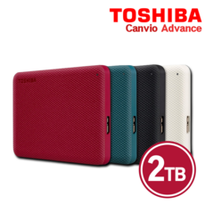 도시바 칸비오 외장하드 어드밴스 2세대 + 파우치 세트 DTCA40, 2TB, WHITE (크림 화이트)