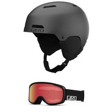 Giro Ledge 콤보 팩 스키 헬멧 - 매칭 고글 포함 스노우보드 매트 화이트/라일락 워드마크 S 52-55 5cm745677, S (52-55.5cm)
