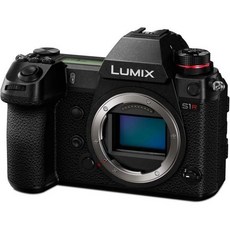 파나소닉 LU믹스 S1R 풀프레임 미러리스 카메라 47.3MP MOS 고해상도 센서 L 마운트 렌즈 호환 4K HDR 비디오 및 3.2인치 LCD DC S1RBO듀벳 블랙