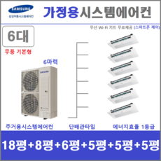 삼성 무풍 시스템에어컨 I 아파트천장형에어컨 6대 I 무료방문견적, 매립배관형, 서울 경기 인천 충청지역 판매설치점