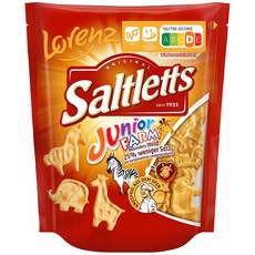 Lorenz Saltletts 로렌츠 솔트레츠 소금쟁이 주니어 팜 스낵 150g 4팩, 4개