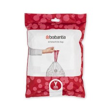Brabantia PerfectFit Trash Bags (Size X/2.6-3.2 Ga Brabantia PerfectFit 쓰레기 봉투(크기 X/2.6-3.2 Gal) 조임끈, 1개