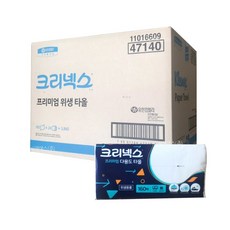 크리넥스 뽑아쓰는프리미엄위생타올 160매, 24개