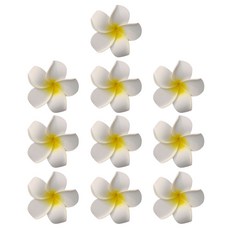 하와이신혼여행 10pcs 하와이 플루 메리아 꽃 머리 클립 신부 웨딩 헤어 액세서리 하와이 파티 비치 헤어 핀 꽃 헤드 피스