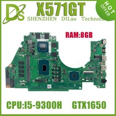 KEFU ASUS VivoBook X571GT VX60G 노트북 마더보드용 DA0XKTMB8C0 I59300H GTX1650 1050 테스트, 03 4GB i58th GTX1050