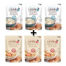 더독 삼계탕 삼계죽 오리탕 오리죽 북어국 6개 골라담기 반려동물 보양식, 오리죽3+삼계탕3