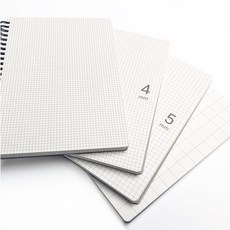 다솔 에디션스프링노트 상철노트 좌철노트 지퍼백노트 몽블랑노트 유선노트, 1개, 에디션A5좌철그리드4mm