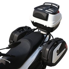 VSX125 SYM 사이드박스 트렁크 거치대 튜닝부품 탑박스, 거치대 + 사이드백 2개 + 탑박스