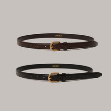 라미네즈 20mm Basic Leather Belt - 2 color Gold