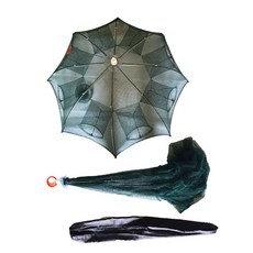 원터치 8구 새우망 채집망 물고기망 그물 낚시 우산형