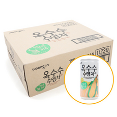웅진 옥수수수염차 180ml, 14박스
