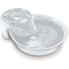 파이오니어 펫 빅맥스 세라믹 반려동물용 음수대 화이트 8lb Pioneer Pet, 1개