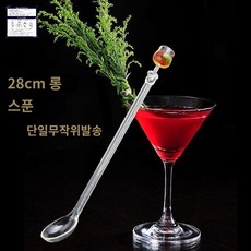 데코픽 커피숟가락 세트 하이볼머들러 핀 롱스틱, 수저형 28cm 외짝, 1개