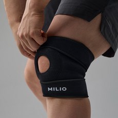 밀리오 무릎보호대 MP-440K 의료용 등산 러닝 헬스 니슬리브, 1개