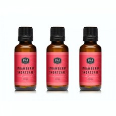P&J Trading Strawberry Shortcake Oil 피앤제이트레이딩 스트로베리 딸기 숏케이크 오일 30ml 3팩, 단일상품