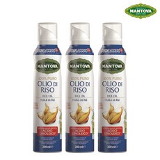 [만토바(MANTOVA)] 만토바 라이스(쌀) 오일 스프레이 600ml(200ml x 3개, 200ml