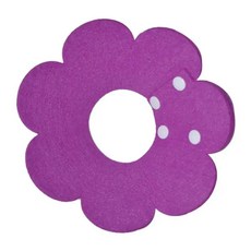 해바라기 모양 고양이 엘리자베스 칼라 물린 케어 관리 보호 콘, 4.Purpel, D.XS