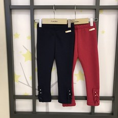 컬리수 "60%세일" "겨울마지막세일" 진주 장식 밑단이 예쁜 밍크 기모 따뜻한 레깅스 쫄바지