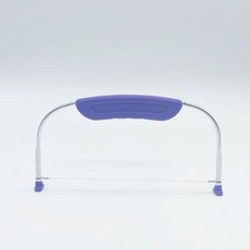 스크래퍼 높이 조절 가능한 스테인레스 철사 빵 케이크 커터 피자 반죽 슬라이서 제빵기 레벨러 나이프 주방 액세서리 패스트리커터, 9.purple, 1개